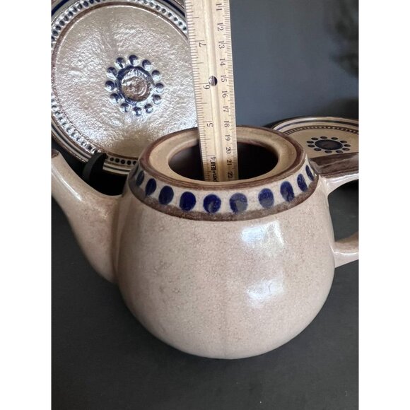 Vintage Mexican Acambaro 1 1/2 qt Handcrafted Ceramic Teapot Decor Piece READ - Picture 6 of 8